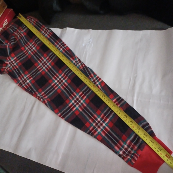 Simple Treasures Christmas Pajama Bottoms/ Sleep Pants Red/Green Plaid Small 4-6 - Picture 10 of 12